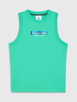 Calvin Klein Débardeur Slim - Pride 17 Calvin Klein Débardeur Slim - Pride -Pas Cher Calvin Klein Magasin J30J323602 LAY alternate6