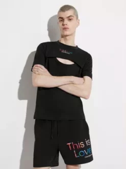 Calvin Klein T-shirt Slim Ajouré - Pride