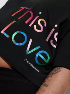 Calvin Klein T-shirt Court Oversize - Pride -Pas Cher Calvin Klein Magasin J30J323605 BEH alternate3