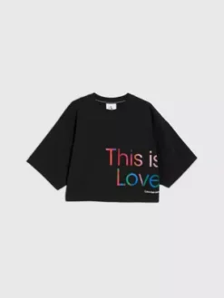 Calvin Klein T-shirt Court Oversize - Pride -Pas Cher Calvin Klein Magasin J30J323605 BEH alternate6