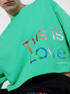 Calvin Klein T-shirt Court Oversize - Pride -Pas Cher Calvin Klein Magasin J30J323605 LAY alternate3