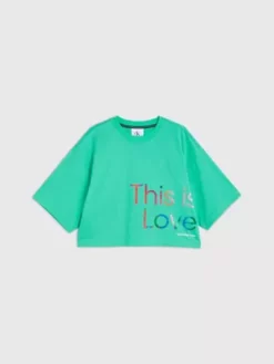 Calvin Klein T-shirt Court Oversize - Pride -Pas Cher Calvin Klein Magasin J30J323605 LAY alternate6