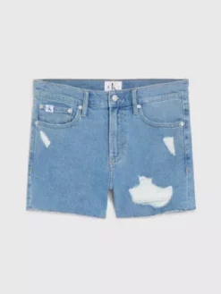 Calvin Klein Short En Jean - Pride 17 Calvin Klein Short En Jean - Pride -Pas Cher Calvin Klein Magasin J30J323607 1A4 alternate6