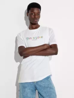 Calvin Klein T-shirt Relaxed Avec Superpositions - Pride