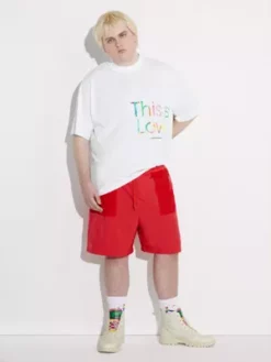 Calvin Klein T-shirt Oversize Avec Logo - Pride -Pas Cher Calvin Klein Magasin J30J323719 YAF alternate4