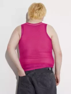 Calvin Klein Débardeur En Maille Avec Superpositions - Pride -Pas Cher Calvin Klein Magasin J30J323720 VCS alternate2