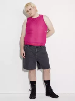 Calvin Klein Débardeur En Maille Avec Superpositions - Pride -Pas Cher Calvin Klein Magasin J30J323720 VCS alternate4