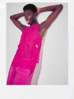 Calvin Klein Débardeur En Maille Avec Superpositions - Pride -Pas Cher Calvin Klein Magasin J30J323720 VCS alternate5