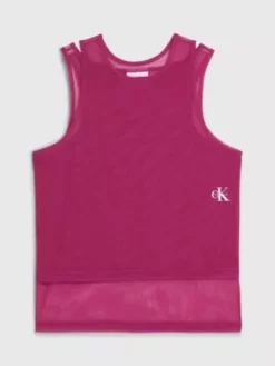 Calvin Klein Débardeur En Maille Avec Superpositions - Pride -Pas Cher Calvin Klein Magasin J30J323720 VCS alternate6