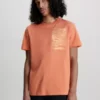 Calvin Klein T-shirt Avec Imprimé Palmier -Pas Cher Calvin Klein Magasin J30J323723 SDD main