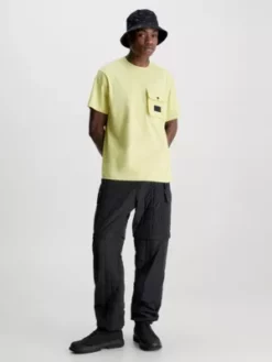 Calvin Klein T-shirt Relaxed à Poche -Pas Cher Calvin Klein Magasin J30J323807 KCQ alternate3