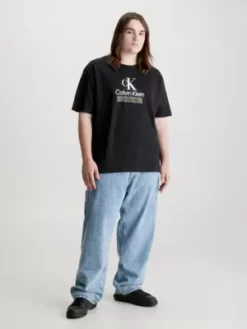 Calvin Klein T-shirt Grande Taille Relaxed Avec Logo -Pas Cher Calvin Klein Magasin J30J323833 BEH alternate3