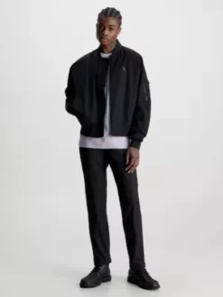 Calvin Klein Blouson Bomber Relaxed Légèrement Matelassé -Pas Cher Calvin Klein Magasin J30J323842 BEH alternate3