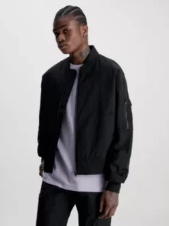 Calvin Klein Blouson Bomber Relaxed Légèrement Matelassé