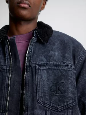 Calvin Klein Veste En Jean Et Sherpa Avec Fermeture éclair Sur Toute La Longueur 5 Calvin Klein Veste En Jean Et Sherpa Avec Fermeture éclair Sur Toute La Longueur – Image 3