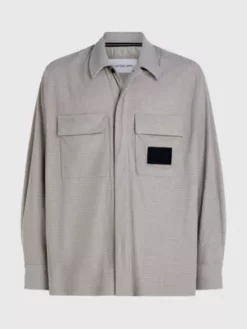 Calvin Klein Chemise Oversize En Velours Côtelé 11 Calvin Klein Chemise Oversize En Velours Côtelé -Pas Cher Calvin Klein Magasin J30J323965 PEE alternate4