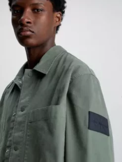 Calvin Klein Chemise Utilitaire En Nylon Et Coton -Pas Cher Calvin Klein Magasin J30J323968 LLP alternate2