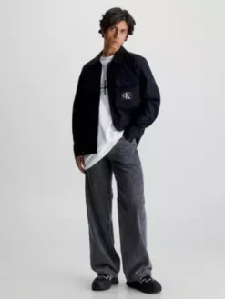 Calvin Klein Chemise Relaxed En Toile Indéchirable -Pas Cher Calvin Klein Magasin J30J323969 BEH alternate4