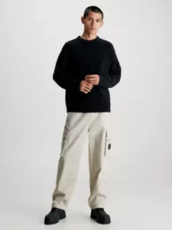 Calvin Klein Pull En Coton Bouclé Doux 10 Calvin Klein Pull En Coton Bouclé Doux -Pas Cher Calvin Klein Magasin J30J323983 BEH alternate3