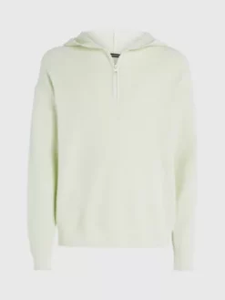 Calvin Klein Pull à Capuche En Coton Gaufré -Pas Cher Calvin Klein Magasin J30J323985 LCE alternate4