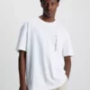 Calvin Klein T-shirt Oversize En Coton Recyclé -Pas Cher Calvin Klein Magasin J30J323995 YAF main