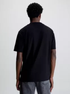 Calvin Klein T-shirt En Jersey Côtelé Avec Monogramme 10 Calvin Klein T-shirt En Jersey Côtelé Avec Monogramme -Pas Cher Calvin Klein Magasin J30J324001 BEH alternate2