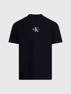 Calvin Klein T-shirt En Jersey Côtelé Avec Monogramme 13 Calvin Klein T-shirt En Jersey Côtelé Avec Monogramme -Pas Cher Calvin Klein Magasin J30J324001 BEH alternate5