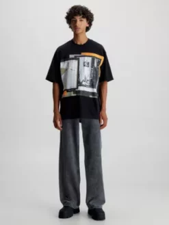 Calvin Klein T-shirt Oversize Avec Appliqué à Logo 10 Calvin Klein T-shirt Oversize Avec Appliqué à Logo -Pas Cher Calvin Klein Magasin J30J324028 BEH alternate3