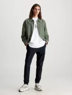 Calvin Klein Pantalon Cargo Skinny Délavé -Pas Cher Calvin Klein Magasin J30J324039 BEH alternate4