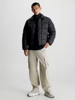 Calvin Klein Chemise Veste Relaxed Matelassée -Pas Cher Calvin Klein Magasin J30J324058 BEH alternate3