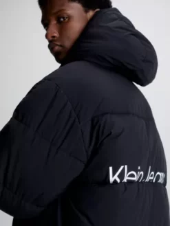 Calvin Klein Doudoune Longue En Nylon Froissé 12 Calvin Klein Doudoune Longue En Nylon Froissé -Pas Cher Calvin Klein Magasin J30J324071 BEH alternate4