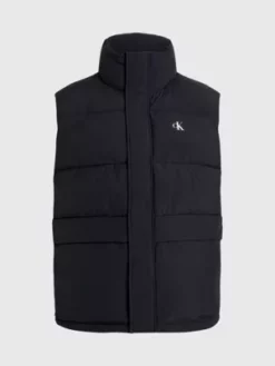 Calvin Klein Veste Doudoune Sans Manches En Nylon Froissé -Pas Cher Calvin Klein Magasin J30J324075 BEH alternate5