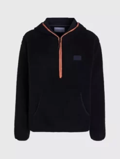 Calvin Klein Sweat à Capuche En Sherpa Avec Encolure Zippée -Pas Cher Calvin Klein Magasin J30J324086 BEH alternate5