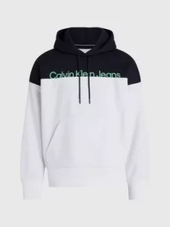 Calvin Klein Sweat à Capuche Relaxed Color-block 13 Calvin Klein Sweat à Capuche Relaxed Color-block -Pas Cher Calvin Klein Magasin J30J324089 YAF alternate5