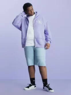 Calvin Klein Sweat-shirt à Capuche Surdimensionné Et Zippé 14 Calvin Klein Sweat-shirt à Capuche Surdimensionné Et Zippé -Pas Cher Calvin Klein Magasin J30J324138 VXN alternate4