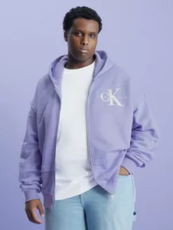 Calvin Klein Sweat-shirt à Capuche Surdimensionné Et Zippé
