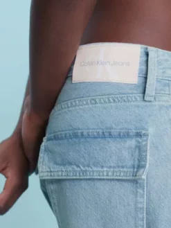 Calvin Klein Short Ample En Jean 90's -Pas Cher Calvin Klein Magasin J30J324141 1AA alternate3