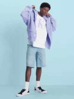 Calvin Klein Short Ample En Jean 90's -Pas Cher Calvin Klein Magasin J30J324141 1AA alternate4