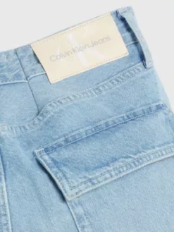 Calvin Klein Short Ample En Jean 90's -Pas Cher Calvin Klein Magasin J30J324141 1AA alternate7