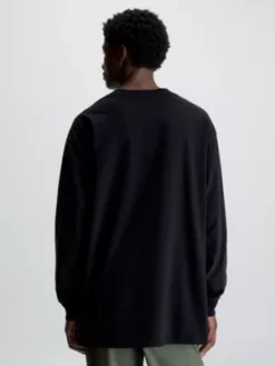 Calvin Klein T-shirt à Manches Longues Avec Imprimé Photo -Pas Cher Calvin Klein Magasin J30J324154 BEH alternate2