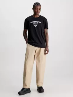 Calvin Klein T-shirt Avec Logo Universitaire -Pas Cher Calvin Klein Magasin J30J324206 BEH alternate4