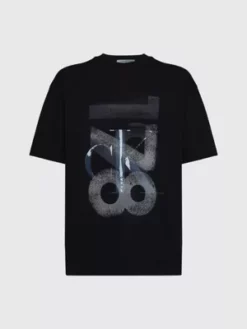 Calvin Klein T-shirt Surdimensionné Avec Logo Universitaire -Pas Cher Calvin Klein Magasin J30J324207 BEH alternate4