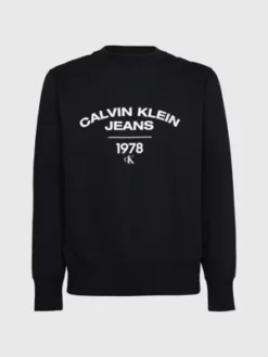 Calvin Klein Sweat-shirt Avec Logo Universitaire 11 Calvin Klein Sweat-shirt Avec Logo Universitaire -Pas Cher Calvin Klein Magasin J30J324210 BEH alternate4