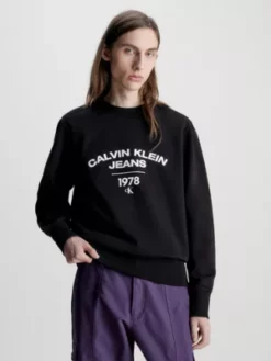 Calvin Klein Sweat-shirt Avec Logo Universitaire