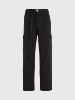 Calvin Klein Pantalon Cargo Relaxed En Nylon Texturé -Pas Cher Calvin Klein Magasin J30J324217 BEH alternate5