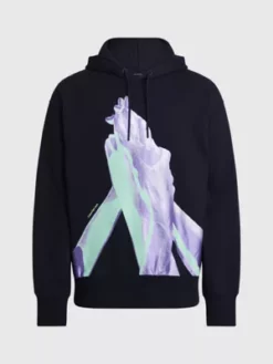 Calvin Klein Sweat à Capuche En Coton Avec Imprimé Photo 11 Calvin Klein Sweat à Capuche En Coton Avec Imprimé Photo -Pas Cher Calvin Klein Magasin J30J324309 BEH alternate4