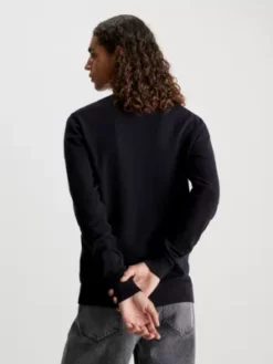 Calvin Klein Pull à Col Roulé En Coton -Pas Cher Calvin Klein Magasin J30J324325 BEH alternate1
