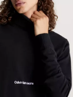 Calvin Klein Pull à Col Roulé En Coton -Pas Cher Calvin Klein Magasin J30J324325 BEH alternate2
