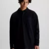 Calvin Klein Polo Oversize à Manches Longues -Pas Cher Calvin Klein Magasin J30J324336 BEH main