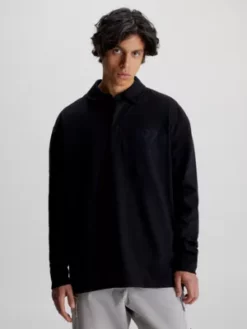 Calvin Klein Polo Oversize à Manches Longues
